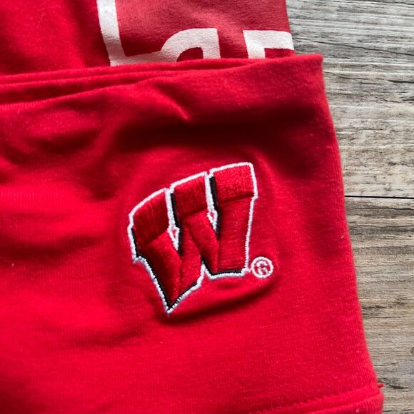 UW Madison Leggings Wisconsin Red White Badgers LoudMouth School Spirit S/M - Picture 6 of 10